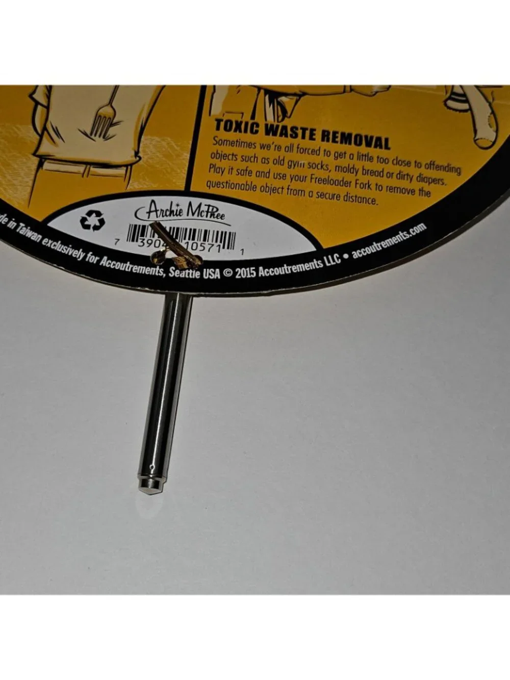 NOS Freeloader Fork Joke Gag Gift Stainless Steel Expand Up to 2ft Archie McPhee